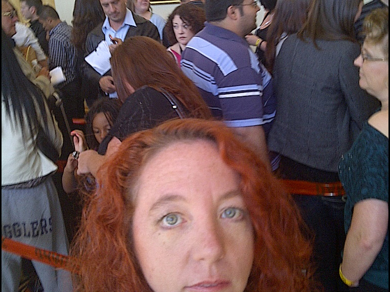 CGT 2011 - me waiting in the queue